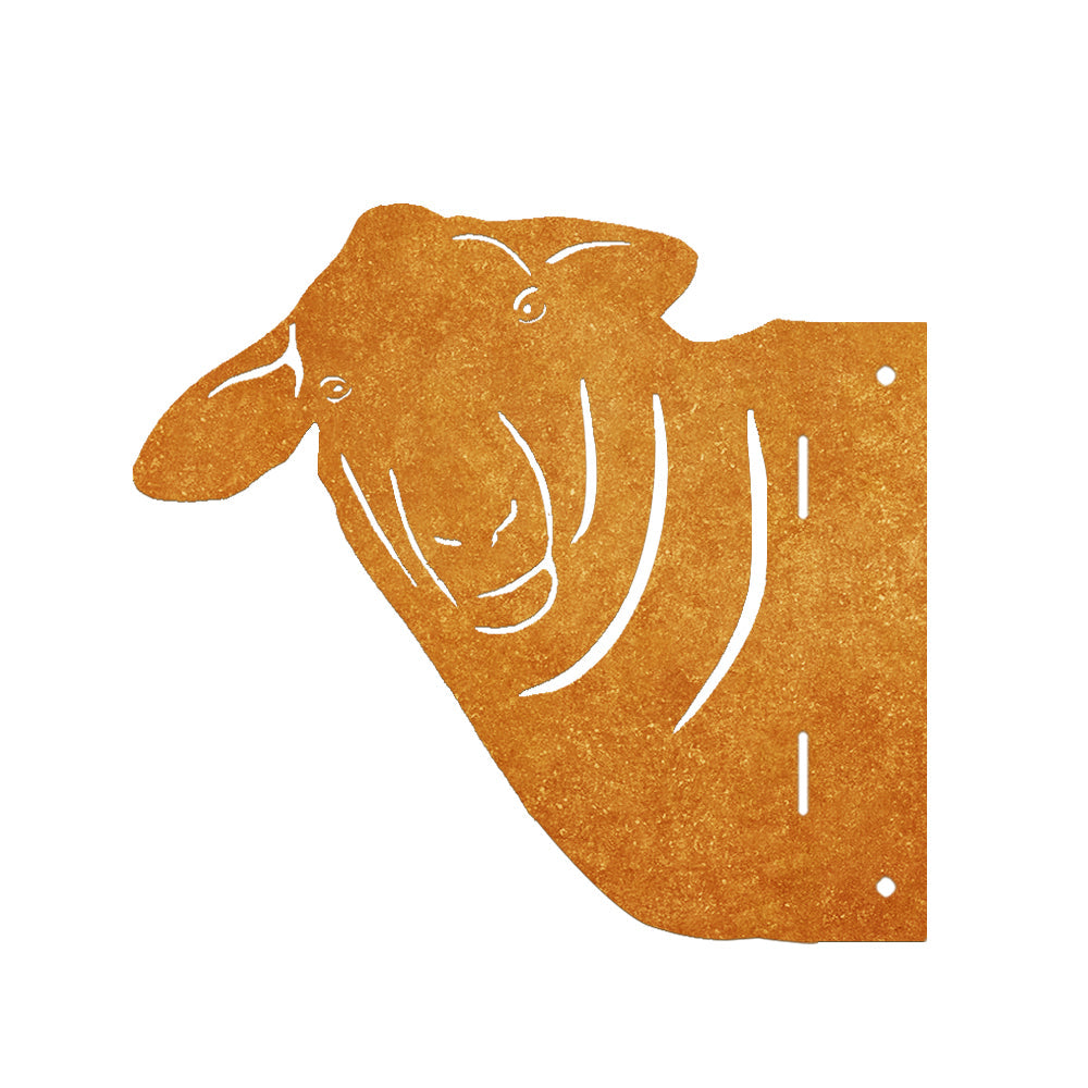 Cute Sheep Farm Peeping Animal Outdoor Metal Garden Art