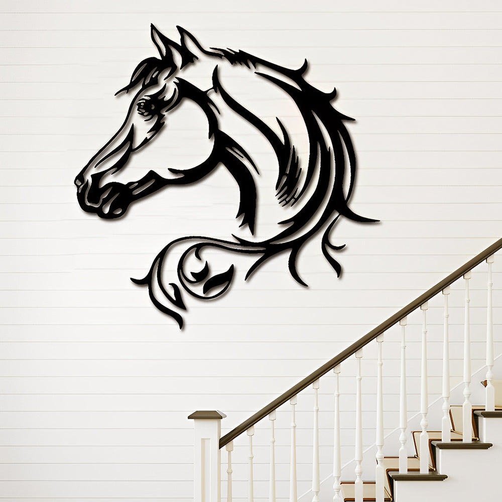 Horse Head Avatar Metal Wall Art