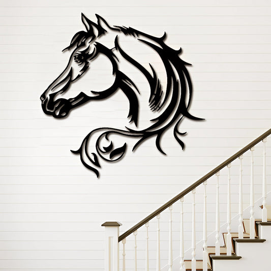 Horse Head Avatar Metal Wall Art