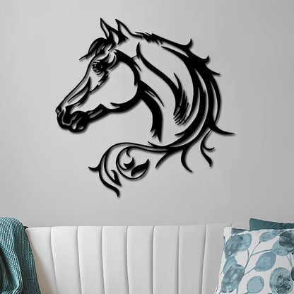Horse Head Avatar Metal Wall Art