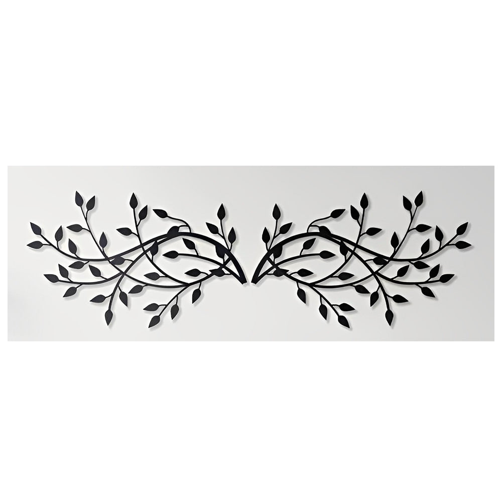 2 Pcs Olive Tree Branch Metal Wall Art