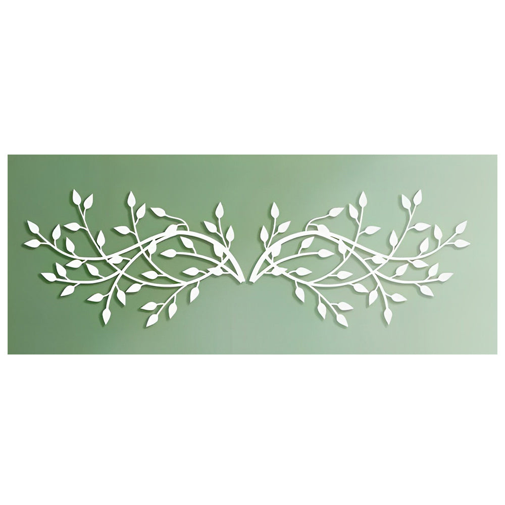 2 Pcs Olive Tree Branch Metal Wall Art