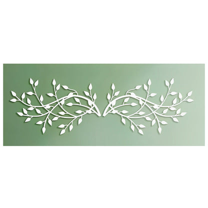 2 Pcs Olive Tree Branch Metal Wall Art