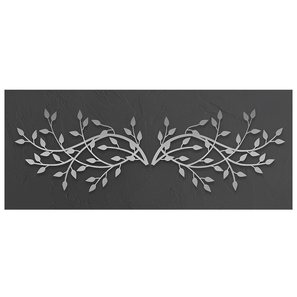 2 Pcs Olive Tree Branch Metal Wall Art