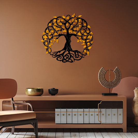 Colorful Tree of Life Metal Wall Art