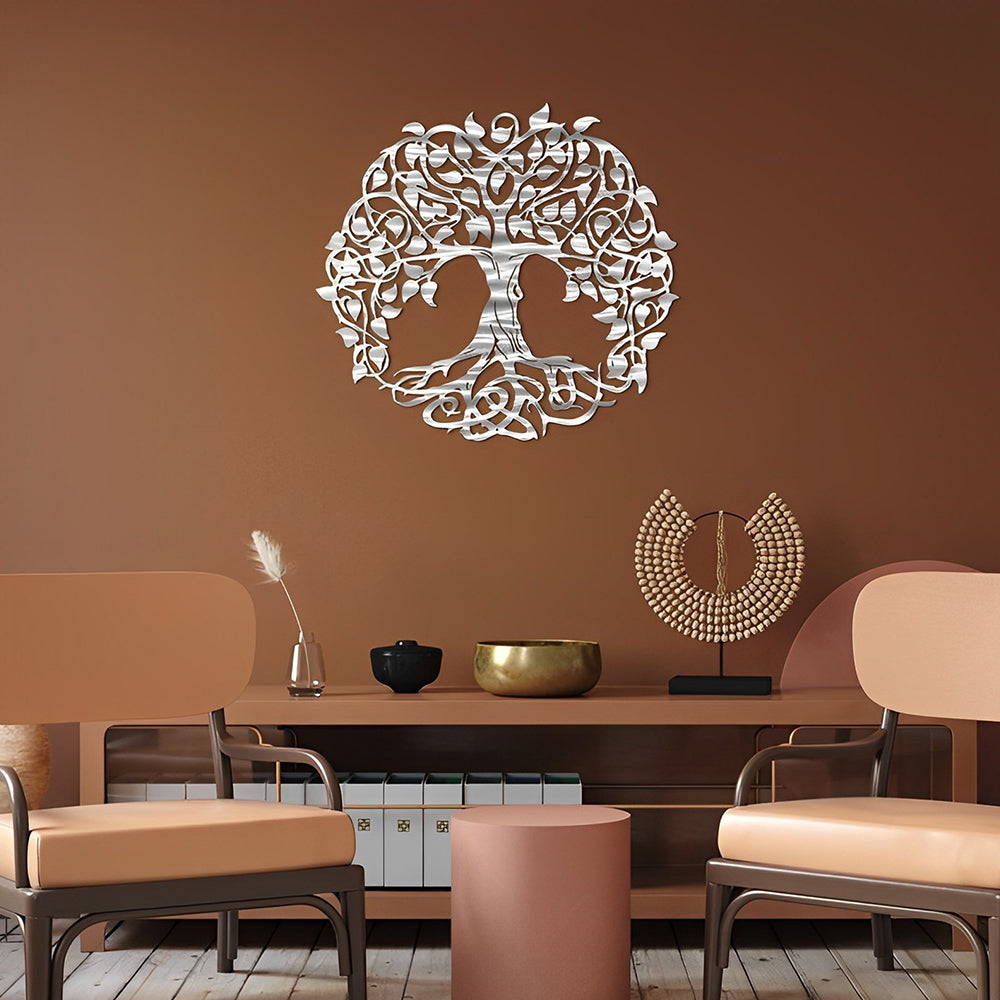 Colorful Tree of Life Metal Wall Art