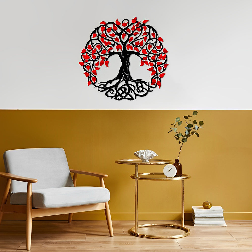 Colorful Tree of Life Metal Wall Art