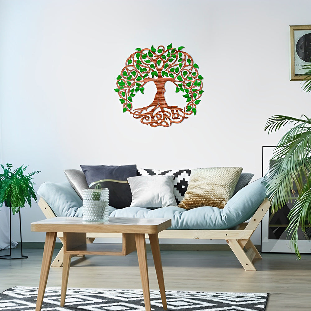 Colorful Tree of Life Metal Wall Art