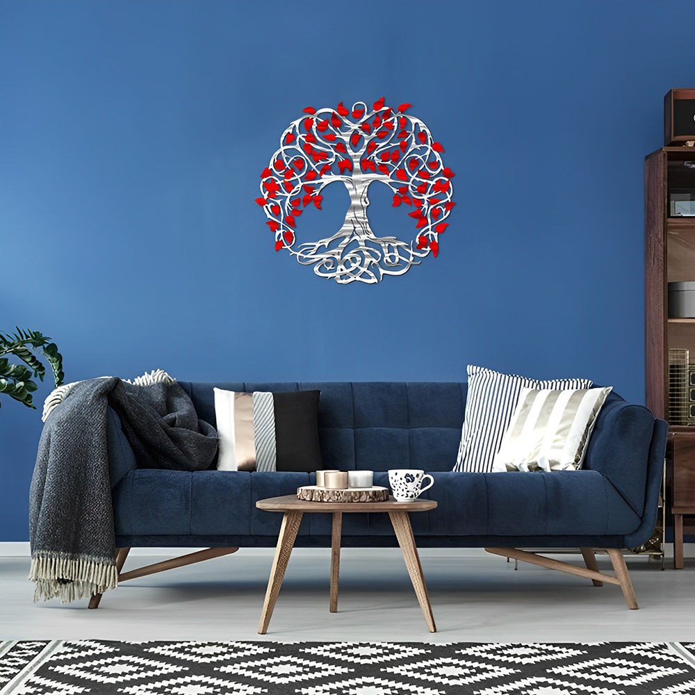 Colorful Tree of Life Metal Wall Art