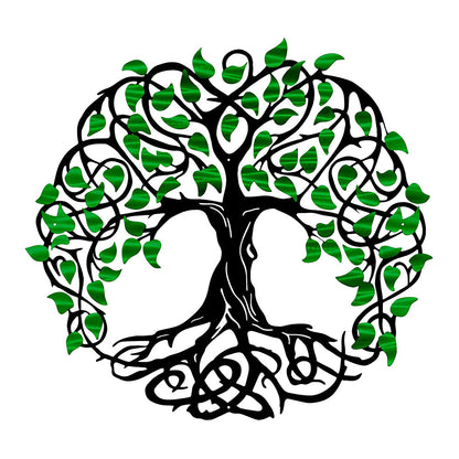 Colorful Tree of Life Metal Wall Art