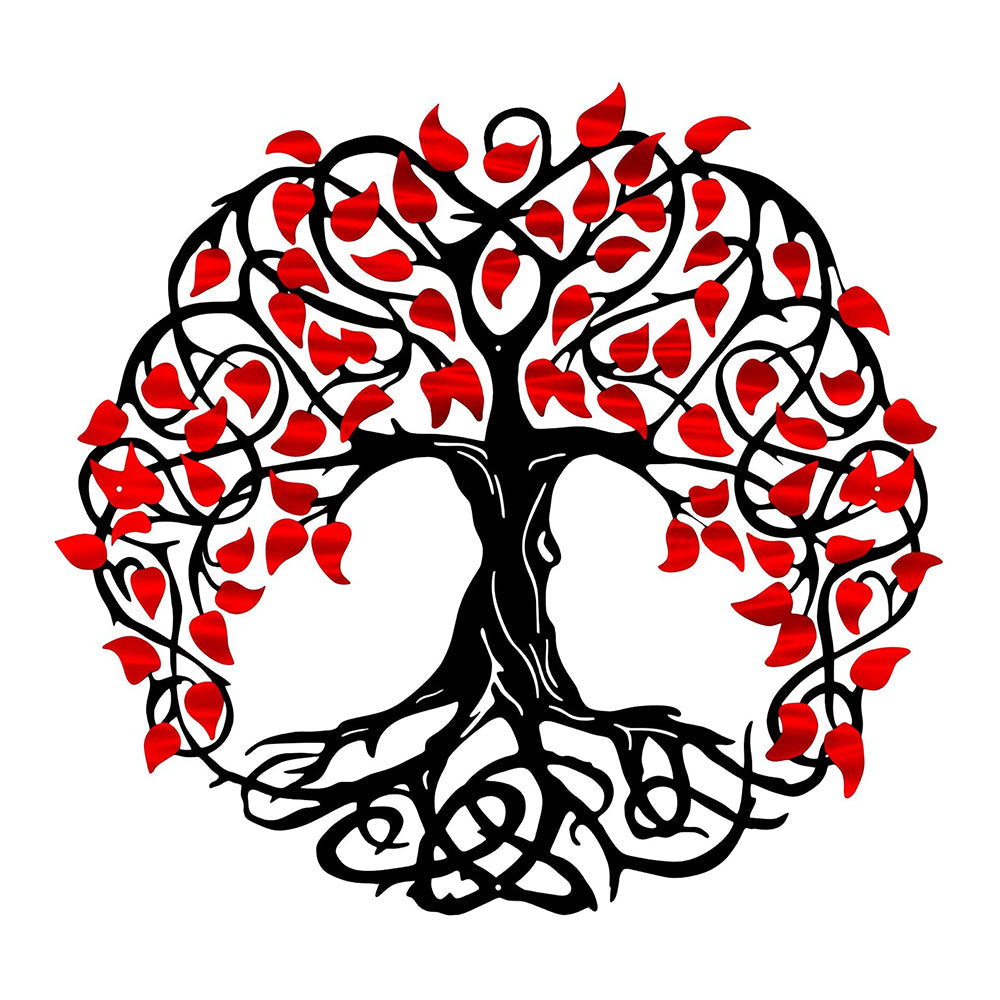 Colorful Tree of Life Metal Wall Art