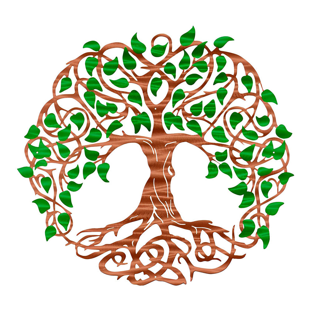 Colorful Tree of Life Metal Wall Art