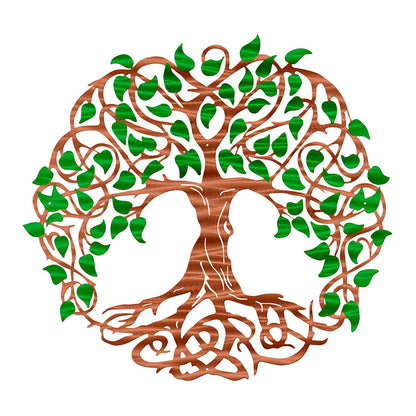 Colorful Tree of Life Metal Wall Art