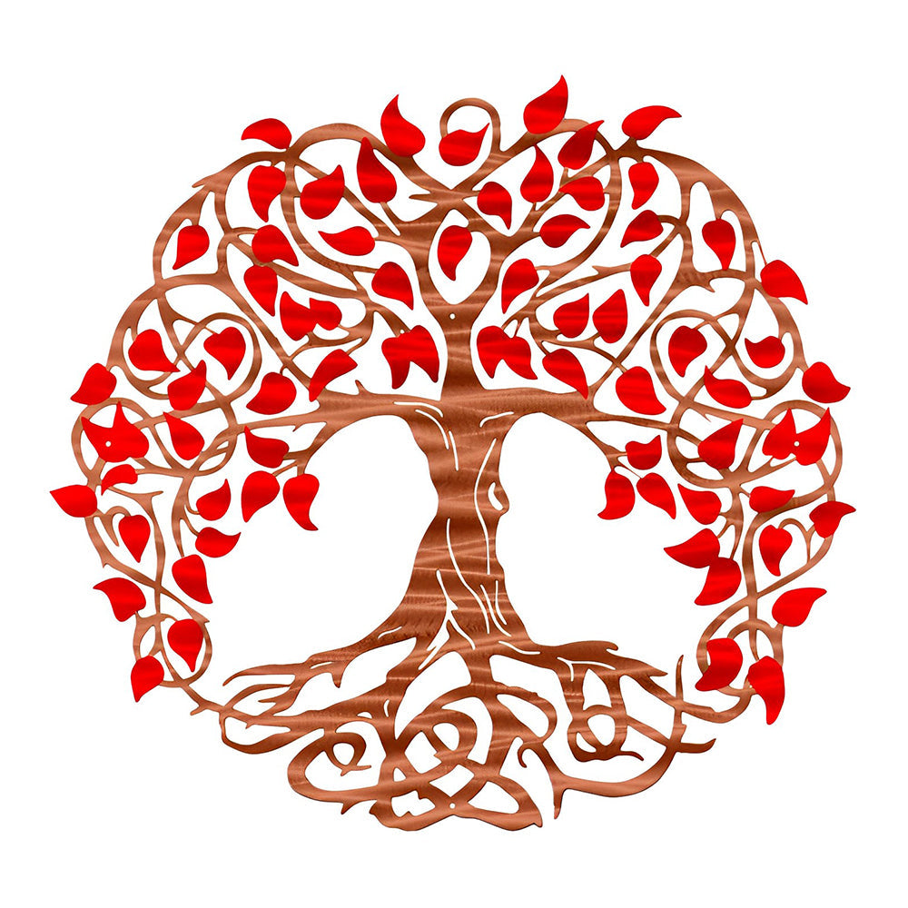 Colorful Tree of Life Metal Wall Art