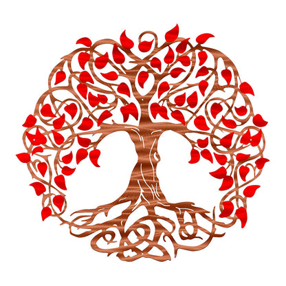 Colorful Tree of Life Metal Wall Art