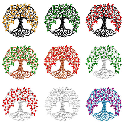 Colorful Tree of Life Metal Wall Art