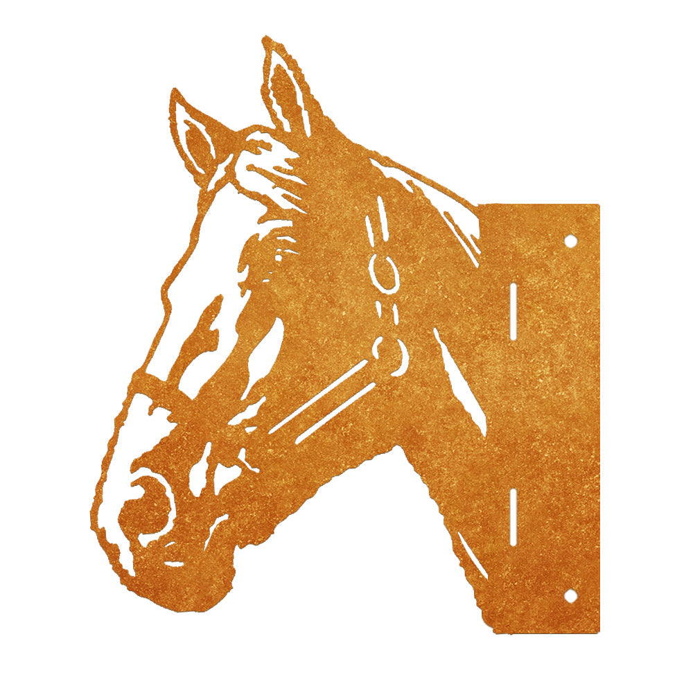 Horse Farm Peeping Animal Outdoor Metal Garden Art