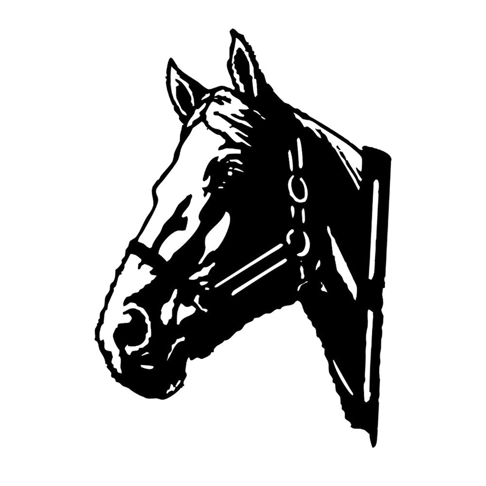 Horse Farm Peeping Animal Outdoor Metal Garden Art