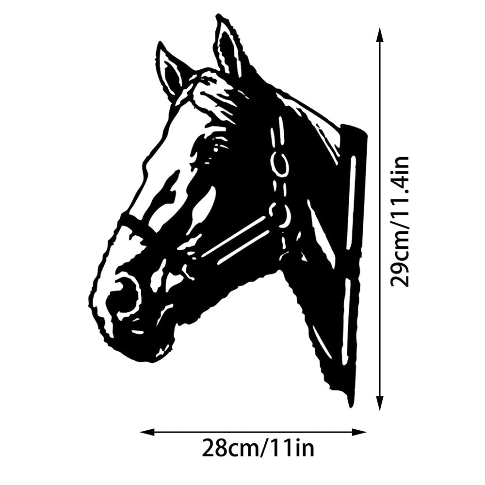 Horse Farm Peeping Animal Outdoor Metal Garden Art