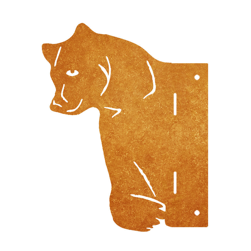 Bear Farm Peeping Animal Outdoor Metal Garden Art