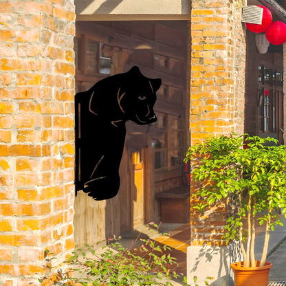 Bear Farm Peeping Animal Outdoor Metal Garden Art