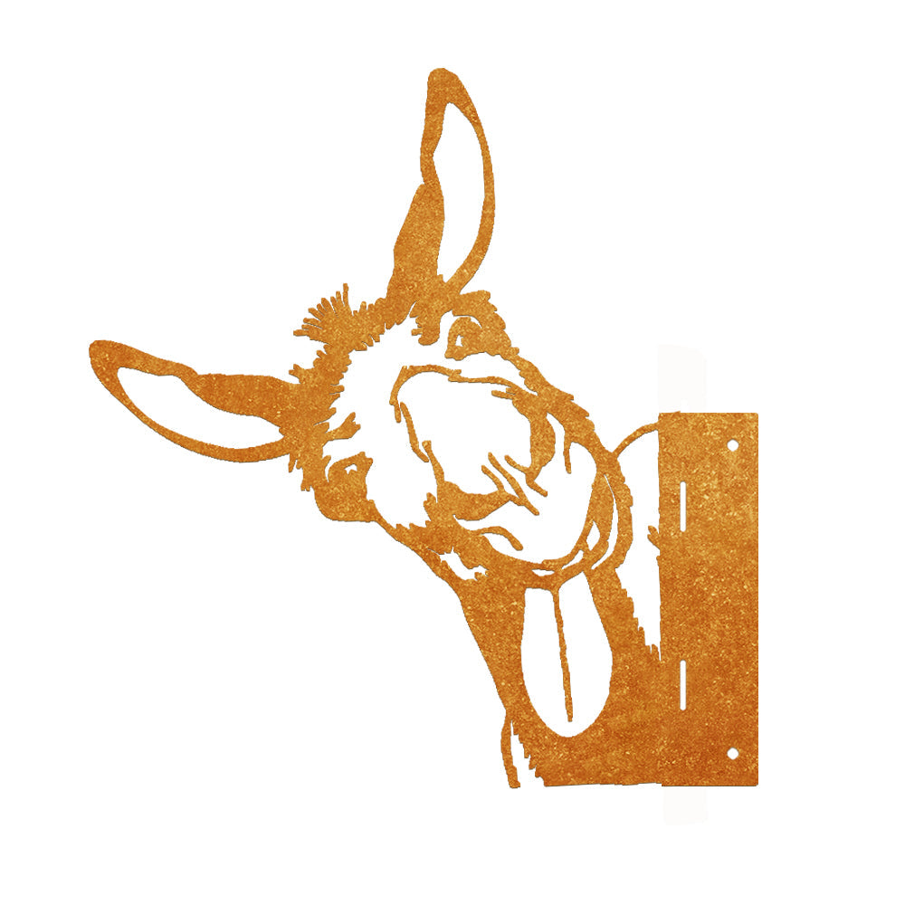 Naughty Donkey Farm Peeping Animal Outdoor Metal Garden Art