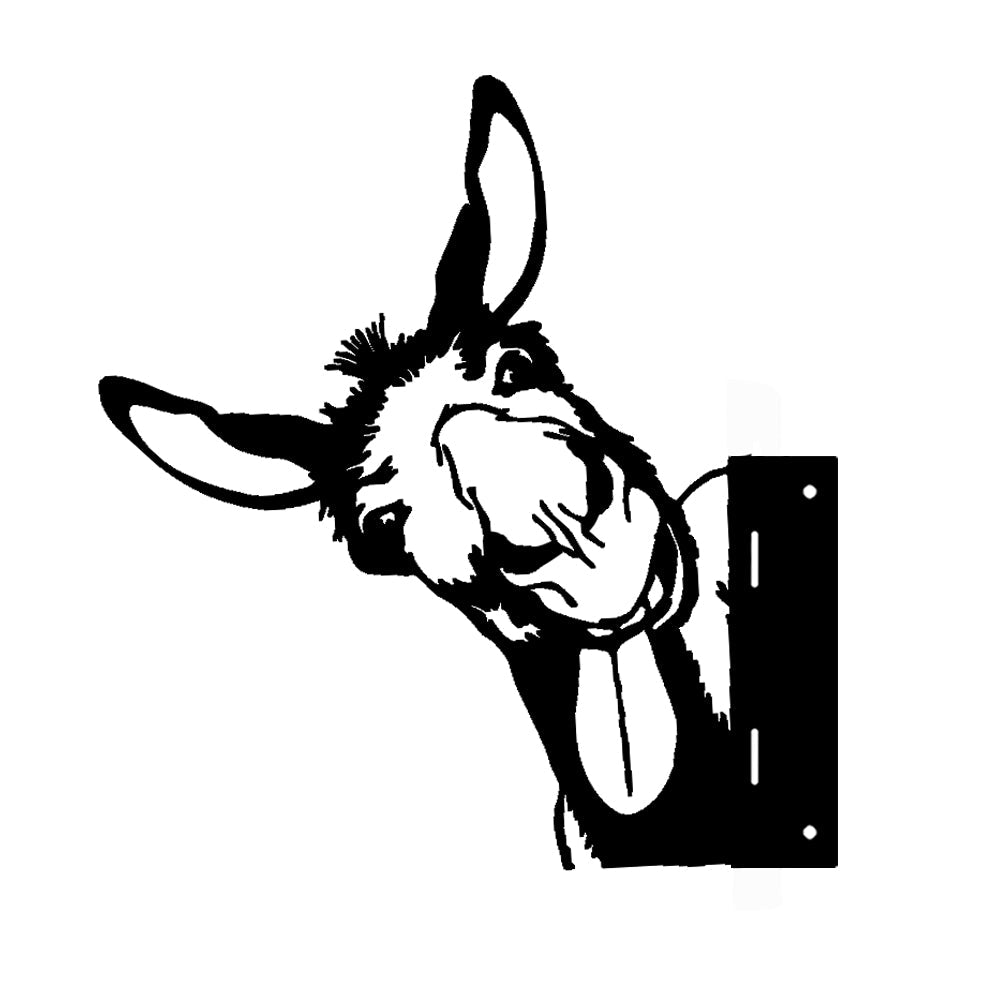 Naughty Donkey Farm Peeping Animal Outdoor Metal Garden Art