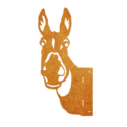 Donkey Farm Peeping Animal Outdoor Metal Garden Art