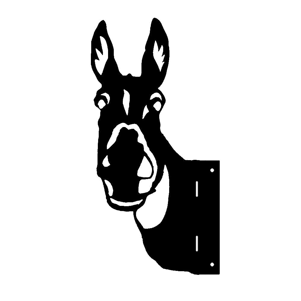 Donkey Farm Peeping Animal Outdoor Metal Garden Art