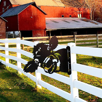 Cow Farm Peeping Animal Outdoor Metal Garden Art