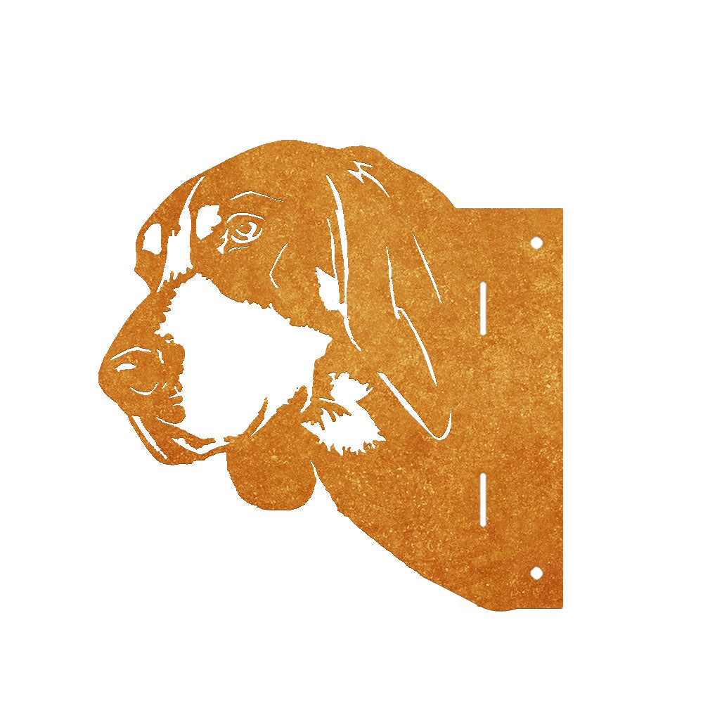 Dog Farm Peeping Animal Outdoor Metal Garden Art