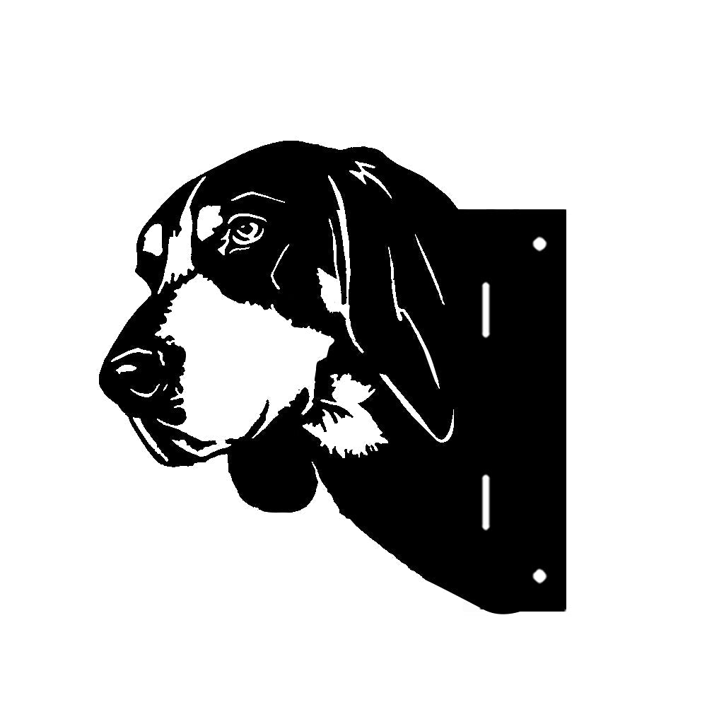 Dog Farm Peeping Animal Outdoor Metal Garden Art