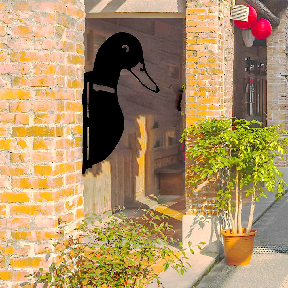Duck Farm Peeping Animal Outdoor Metal Garden Art