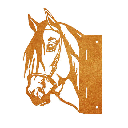 Horse Farm Peeping Animal Outdoor Metal Garden Art