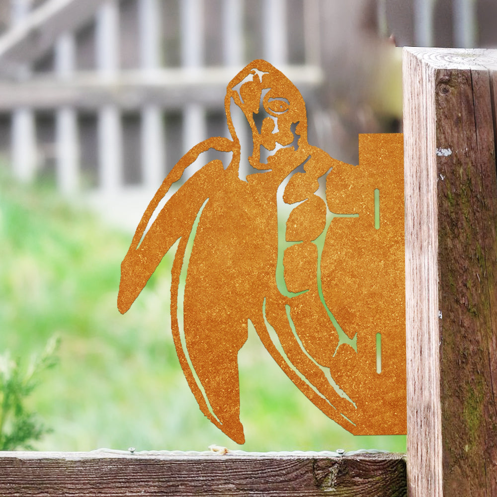Turtle Farm Peeping Animal Outdoor Metal Garden Art