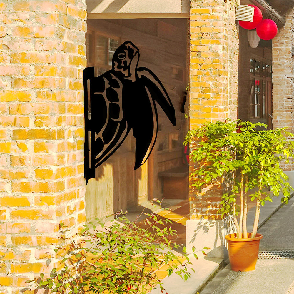 Turtle Farm Peeping Animal Outdoor Metal Garden Art