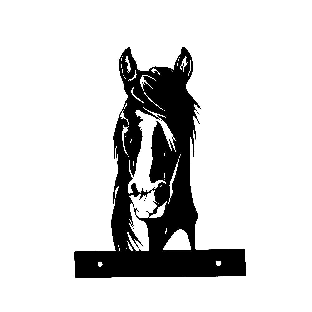 Horse Farm Peeping Animal Outdoor Metal Garden Art