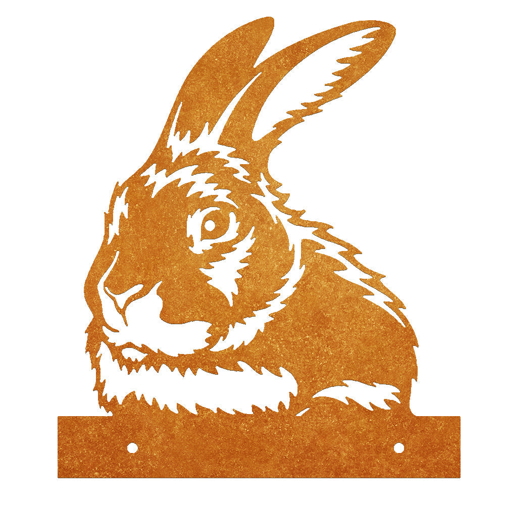 Rabbit Farm Peeping Animal Outdoor Metal Garden Art