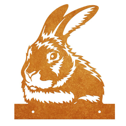 Rabbit Farm Peeping Animal Outdoor Metal Garden Art
