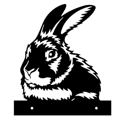 Rabbit Farm Peeping Animal Outdoor Metal Garden Art