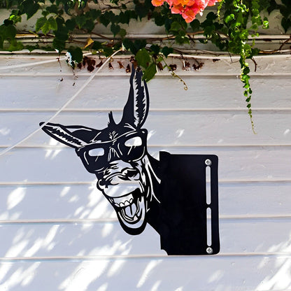 Donkey Farm Peeping Animal Outdoor Metal Garden Art