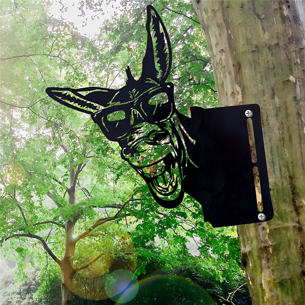 Donkey Farm Peeping Animal Outdoor Metal Garden Art
