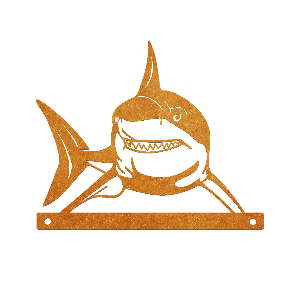 Shark Marine Peeping Animal Outdoor Metal Garden Art