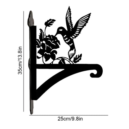 Hummingbird And Flower Hanging Plant Stand