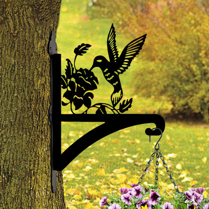 Hummingbird And Flower Hanging Plant Stand
