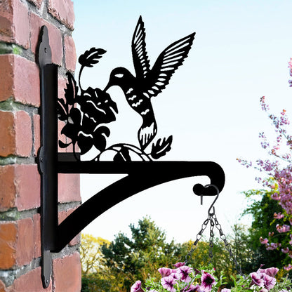 Hummingbird And Flower Hanging Plant Stand