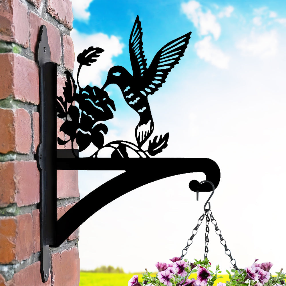 Hummingbird And Flower Hanging Plant Stand