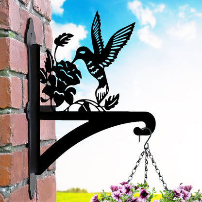 Hummingbird And Flower Hanging Plant Stand
