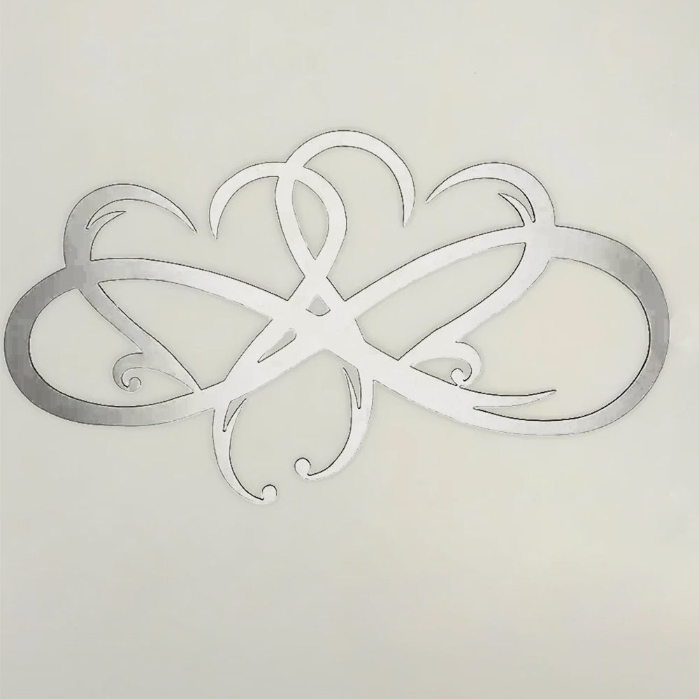 Infinite Heart-shaped Metal Wall Art