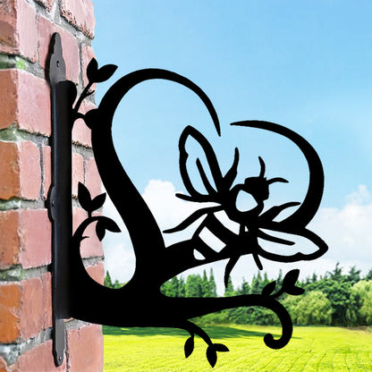 Heart & Bee Metal Hanging Bracket Plant Stand